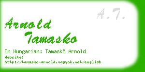 arnold tamasko business card