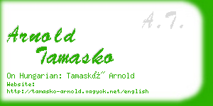 arnold tamasko business card